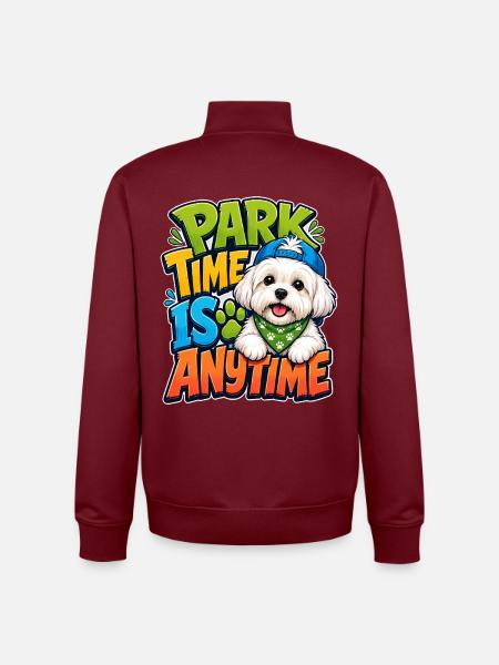 Malteser - Unisex Organic Zip Sweatshirt von Stanley/Stella - Burgunderrot