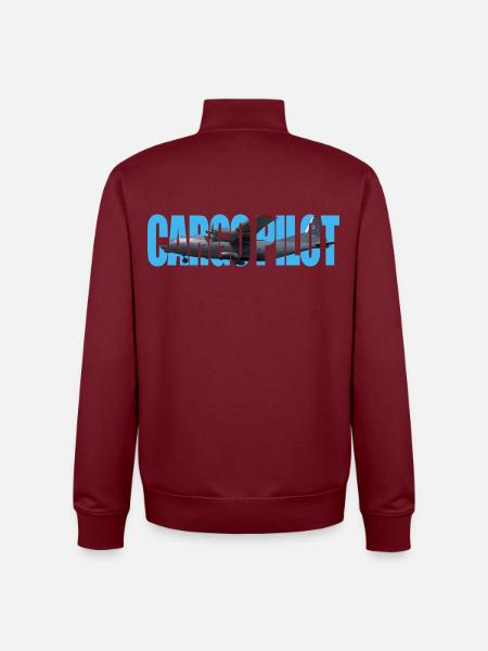 Cargo pilot An-12 - Unisex Organic Zip Sweatshirt by Stanley/Stella - burgundy
