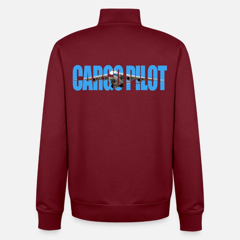 Cargo pilot An-124 - Unisex Organic Zip Sweatshirt von Stanley/Stella - Burgunderrot
