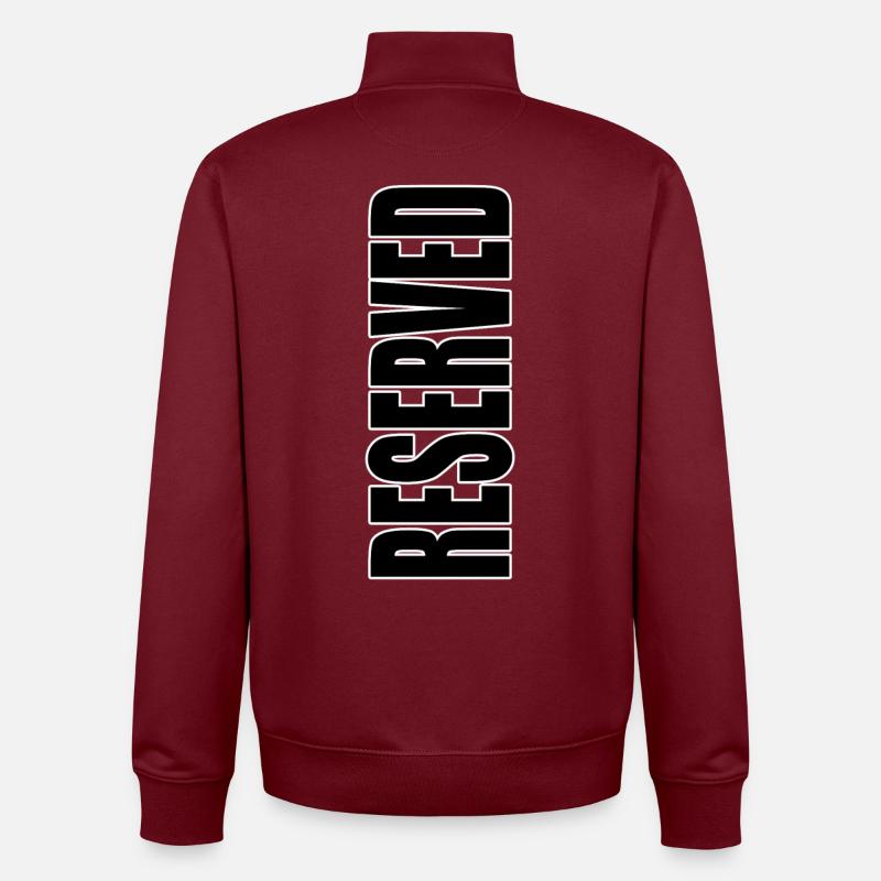 Reserved - Sweat zippé unisexe en coton bio Stanley/Stella - bordeaux