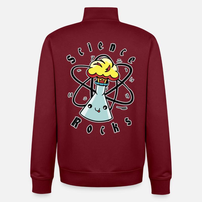 Science rocks - Unisex Organic Zip Sweatshirt by Stanley/Stella - burgundy