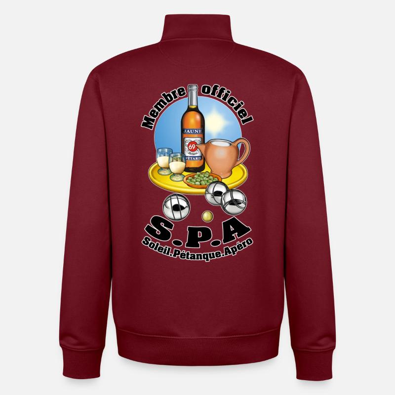 badehandtuch - Unisex Organic Zip Sweatshirt von Stanley/Stella - Burgunderrot
