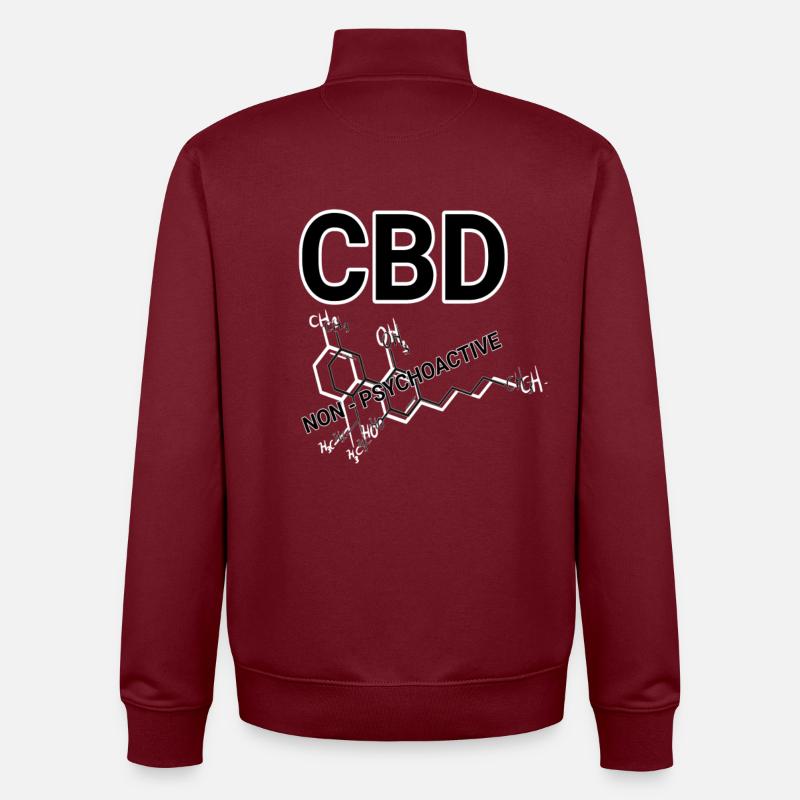 CBD - Unisex Organic Zip Sweatshirt by Stanley/Stella - burgundy
