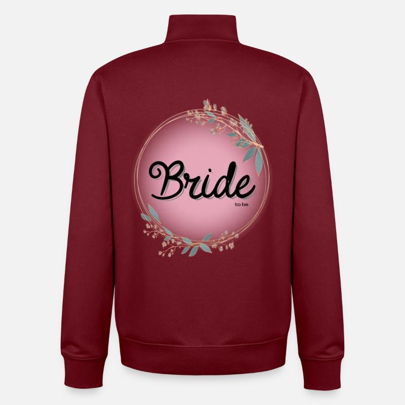 Bride to be - Unisex Organic Zip Sweatshirt von Stanley/Stella - Burgunderrot