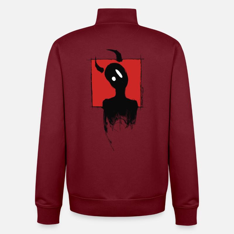 Devil Boy - Unisex Organic Zip Sweatshirt by Stanley/Stella - burgundy