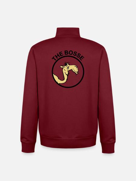 The Bosse II - Sweat zippé unisexe en coton bio Stanley/Stella - bordeaux