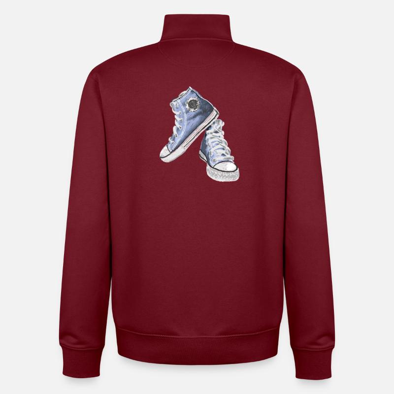 sneakers - Unisex Organic Zip Sweatshirt von Stanley/Stella - Burgunderrot