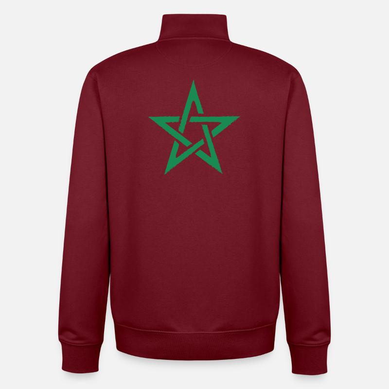 Marokko - Marok - morocco - maroque - Unisex Organic Zip Sweatshirt von Stanley/Stella - Burgunderrot