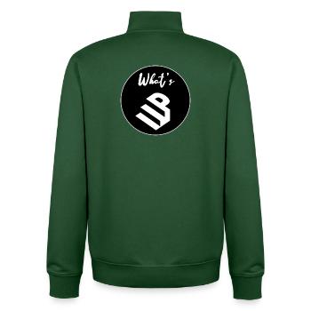 Quoi de neuf - Sweat zippé unisexe en coton bio Stanley/Stella - vert bouteille - Dos - AI Model Male 185 dark (185cm)