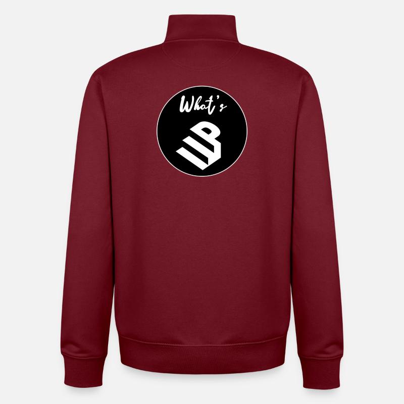 Quoi de neuf - Sweat zippé unisexe en coton bio Stanley/Stella - bordeaux