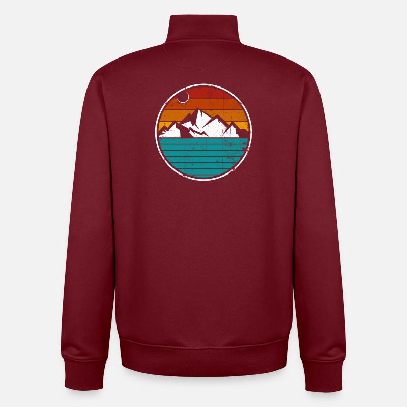 Bergerlebnis - Unisex Organic Zip Sweatshirt von Stanley/Stella - Burgunderrot