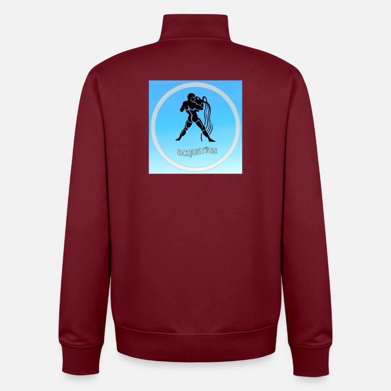 Wassermann - Unisex Organic Zip Sweatshirt von Stanley/Stella - Burgunderrot