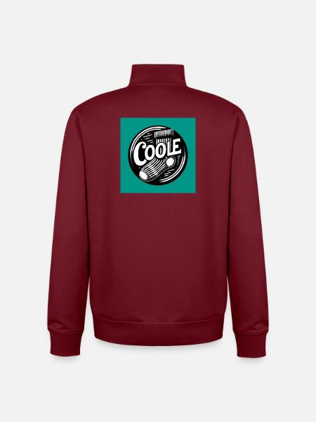 Coole Socke Socken und lustiger Spruch - Unisex Organic Zip Sweatshirt von Stanley/Stella - Burgunderrot