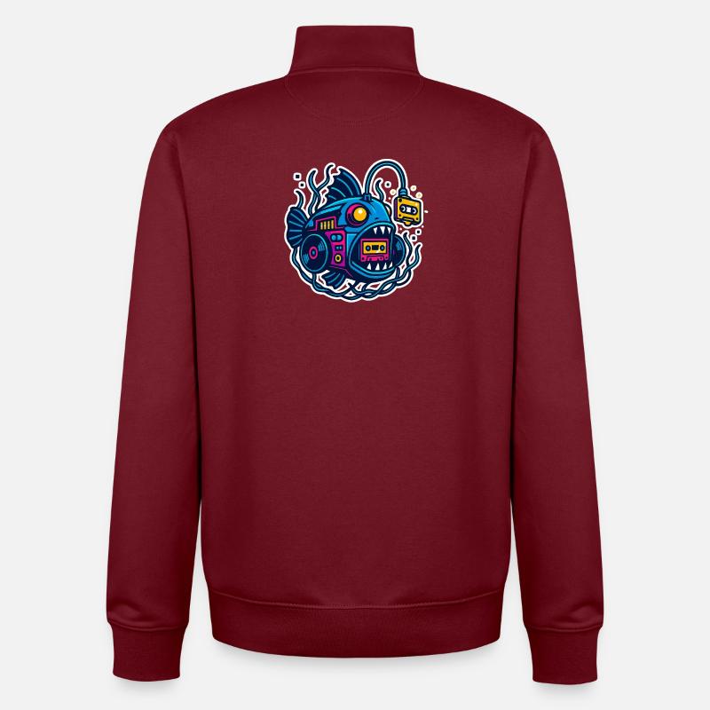 Mixtape Frogfish - Sweat zippé unisexe en coton bio Stanley/Stella - bordeaux