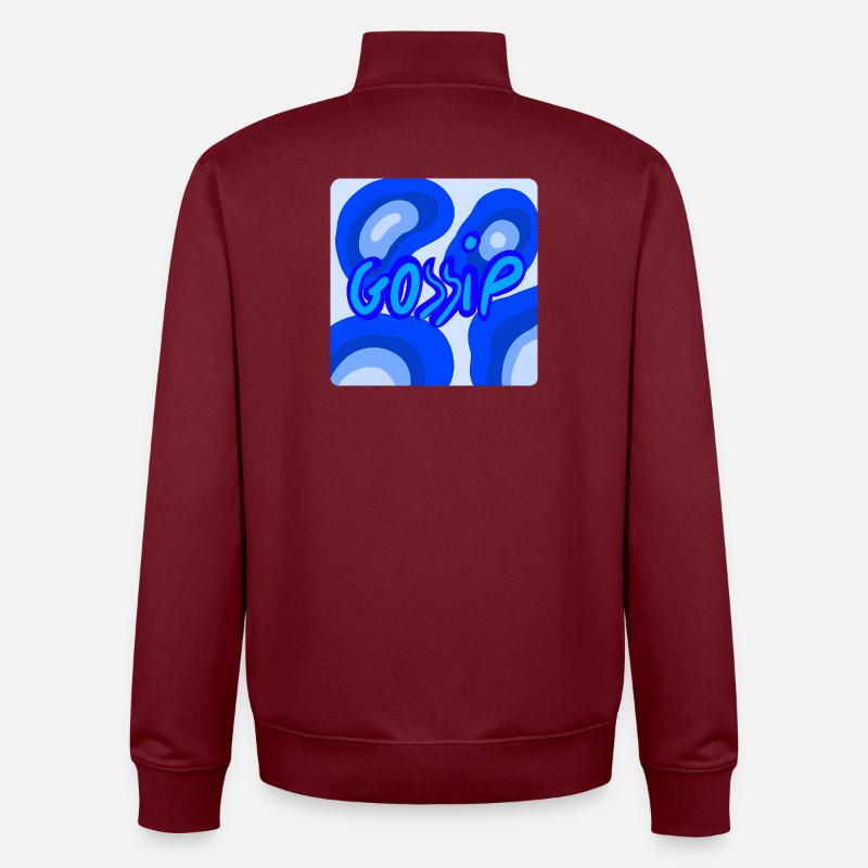 Getratsche - Unisex Organic Zip Sweatshirt von Stanley/Stella - Burgunderrot