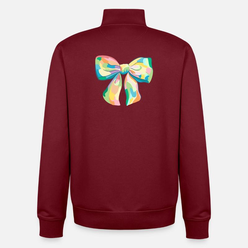 Arc heureux - Sweat zippé unisexe en coton bio Stanley/Stella - bordeaux