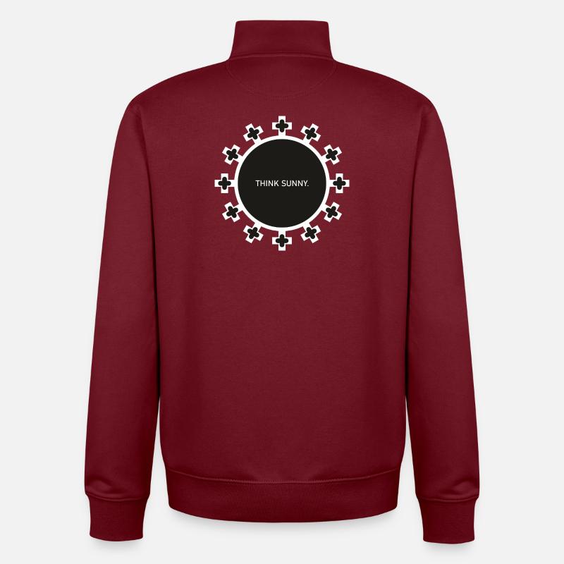 sunny - Unisex Organic Zip Sweatshirt von Stanley/Stella - Burgunderrot