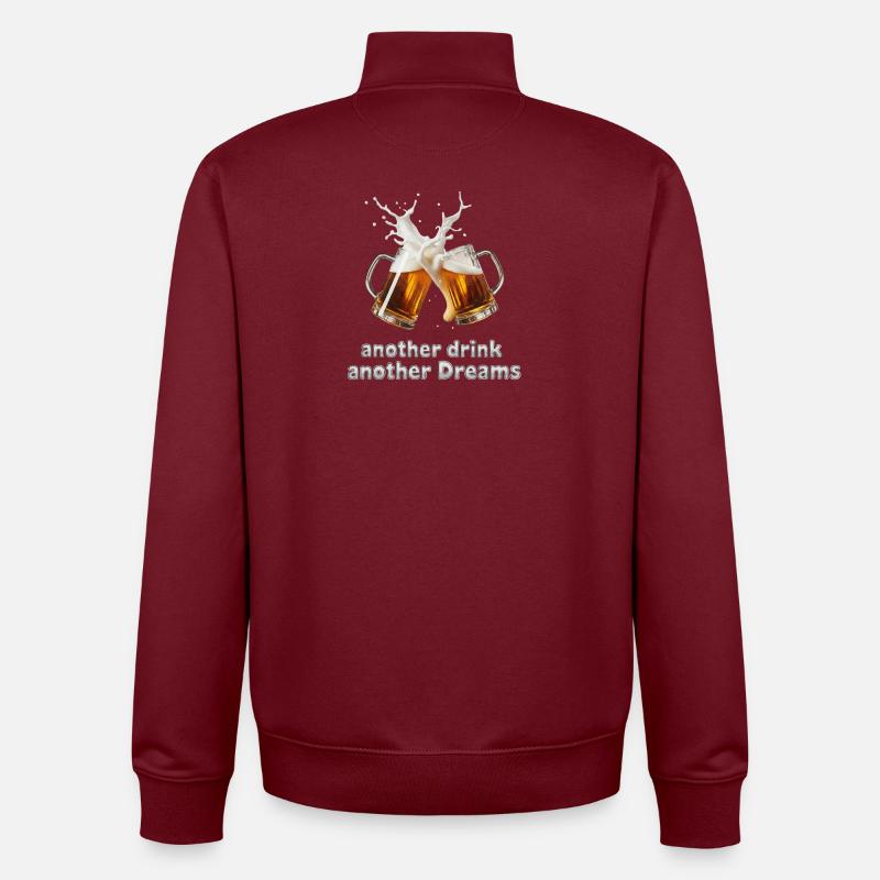 Normandy disign shoping - Unisex Organic Zip Sweatshirt by Stanley/Stella - burgundy