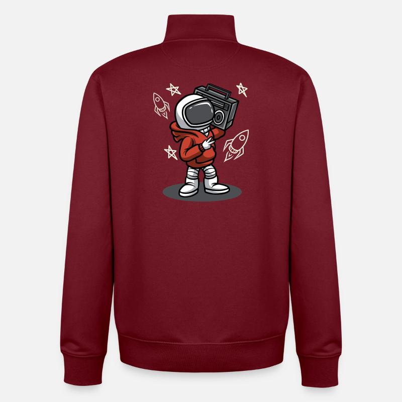 KÜHLER RAUM - Unisex Organic Zip Sweatshirt von Stanley/Stella - Burgunderrot