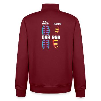 Biology Teacher Biologist Microbiology Biologist - Unisex Organic Zip Sweatshirt by Stanley/Stella - burgundy - Back - AI Model Male 185 dark (185cm)
