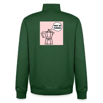 KAFFEE SPRÜCHE LUSTIG ESPRESSO - Unisex Organic Zip Sweatshirt von Stanley/Stella - Flaschengrün - Hinten - AI Model Male 185 dark (185cm)