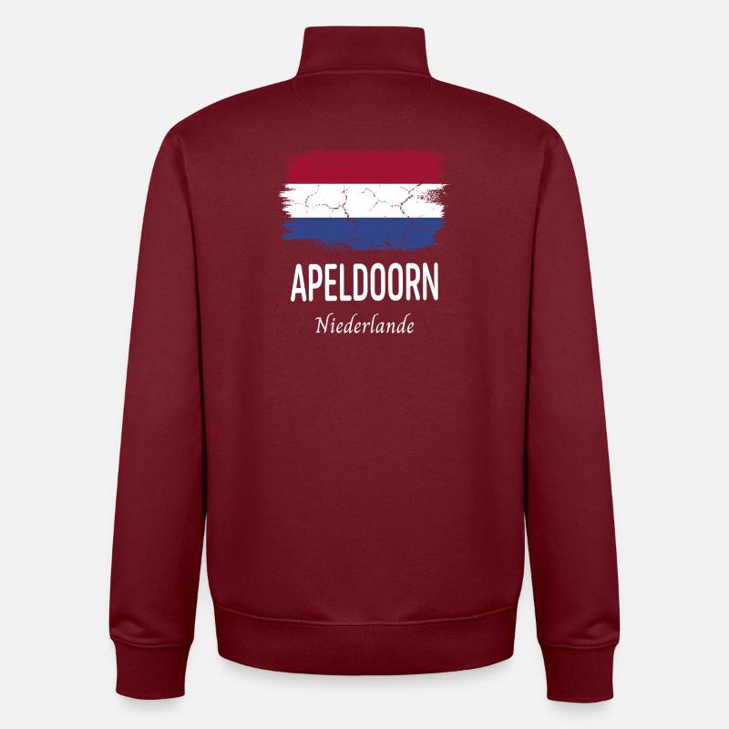 Apeldoorn - Sweat zippé unisexe en coton bio Stanley/Stella - bordeaux