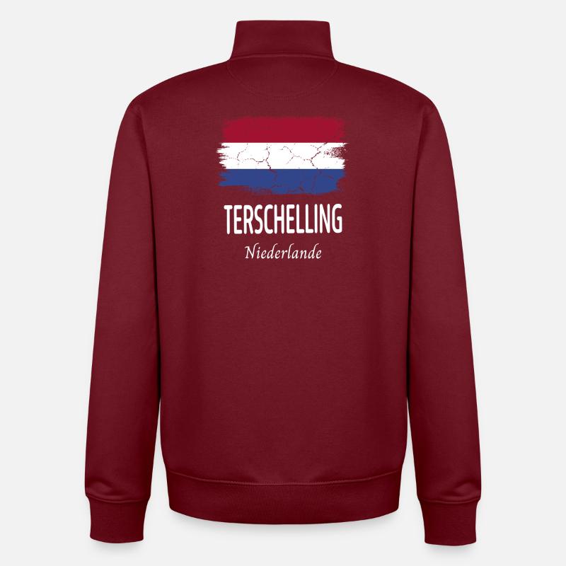 Terschelling - Unisex Organic Zip Sweatshirt von Stanley/Stella - Burgunderrot