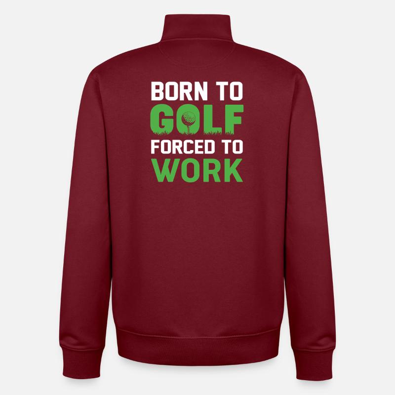 golfe - Sweat zippé unisexe en coton bio Stanley/Stella - bordeaux