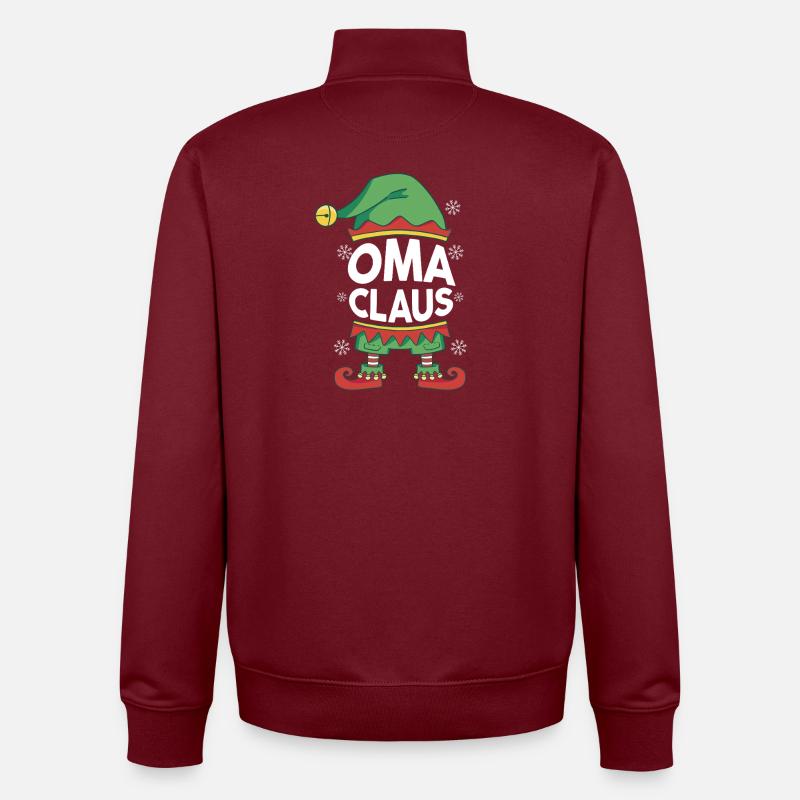 Noël Mère Mère Noël - Sweat zippé unisexe en coton bio Stanley/Stella - bordeaux