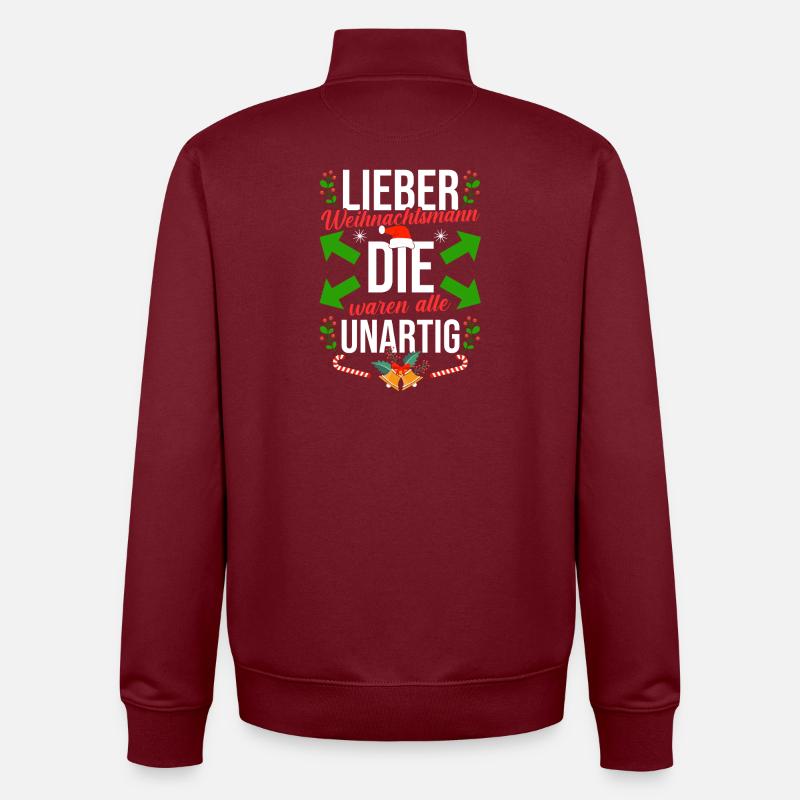Bogenschütze Bogensport Bogenschießen - Unisex Organic Zip Sweatshirt von Stanley/Stella - Burgunderrot