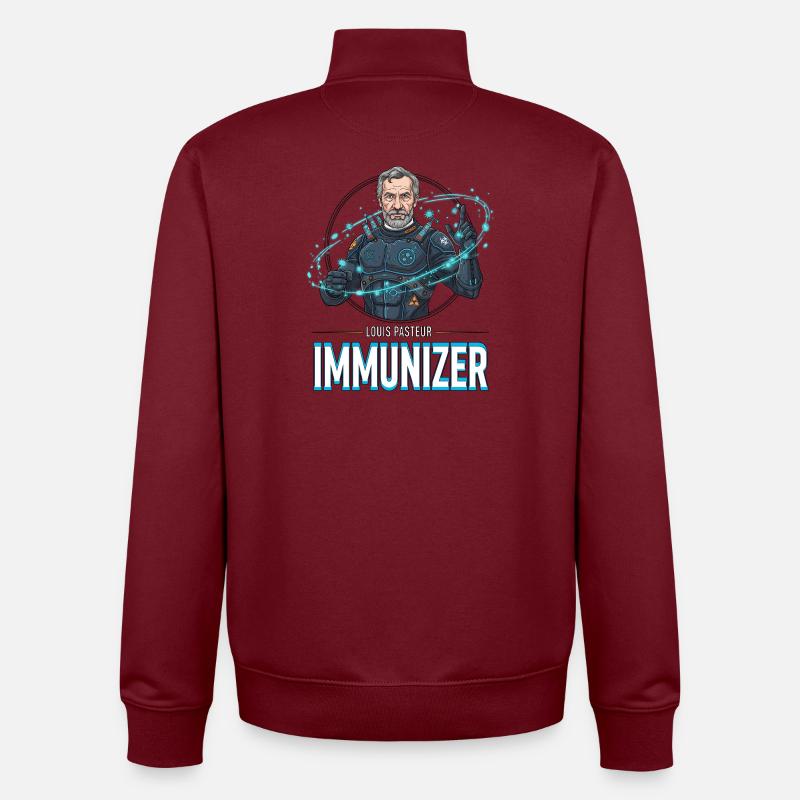 Pasteur-Immunizer-Rüstung - Unisex Organic Zip Sweatshirt von Stanley/Stella - Burgunderrot