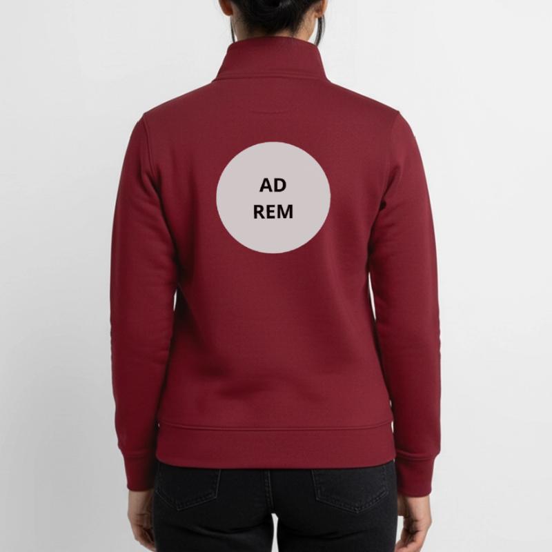 Text des Graukreis-Emblems Unisex Organic Zip Sweatshirt von Stanley/Stella