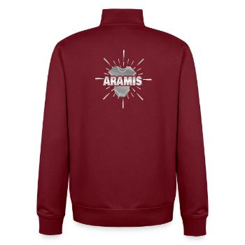 Baby Aramis - Unisex Organic Zip Sweatshirt von Stanley/Stella - Burgunderrot - Hinten - AI Model Male 185 dark (185cm)