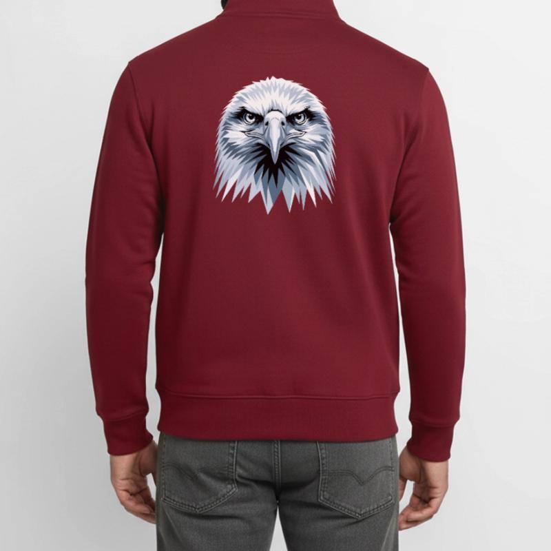 Eagle Bald Eagle Golden Eagle White-tailed Eagle Unisex Organic Zip Sweatshirt by Stanley/Stella