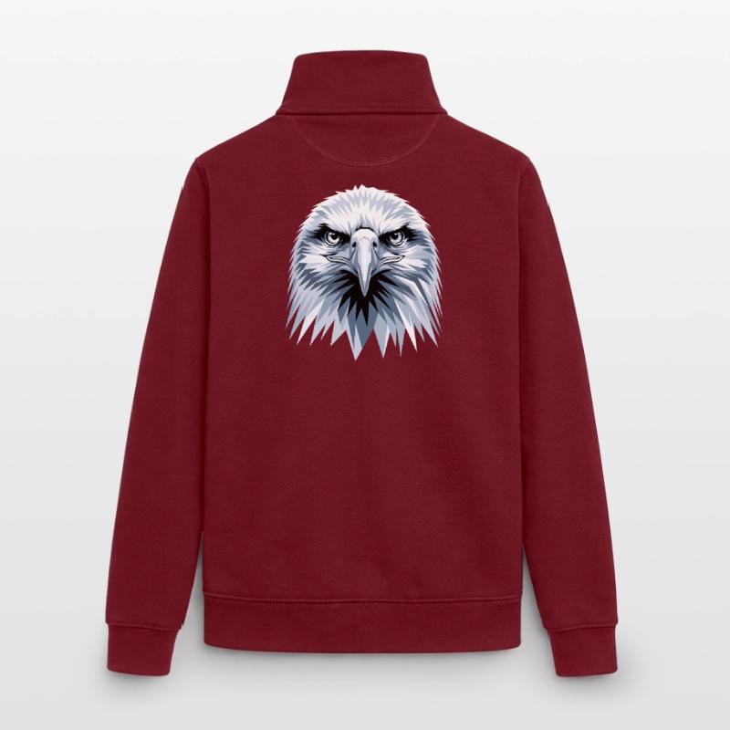 Eagle Bald Eagle Golden Eagle White-tailed Eagle Unisex Organic Zip Sweatshirt by Stanley/Stella