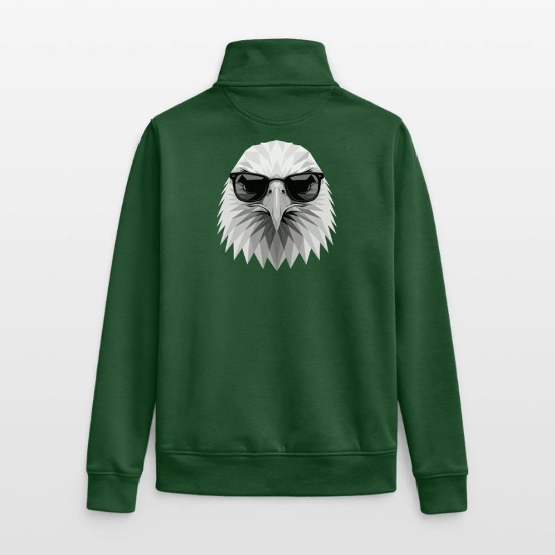 Eagle Bald Eagle Golden Eagle White-tailed Eagle Unisex Organic Zip Sweatshirt by Stanley/Stella