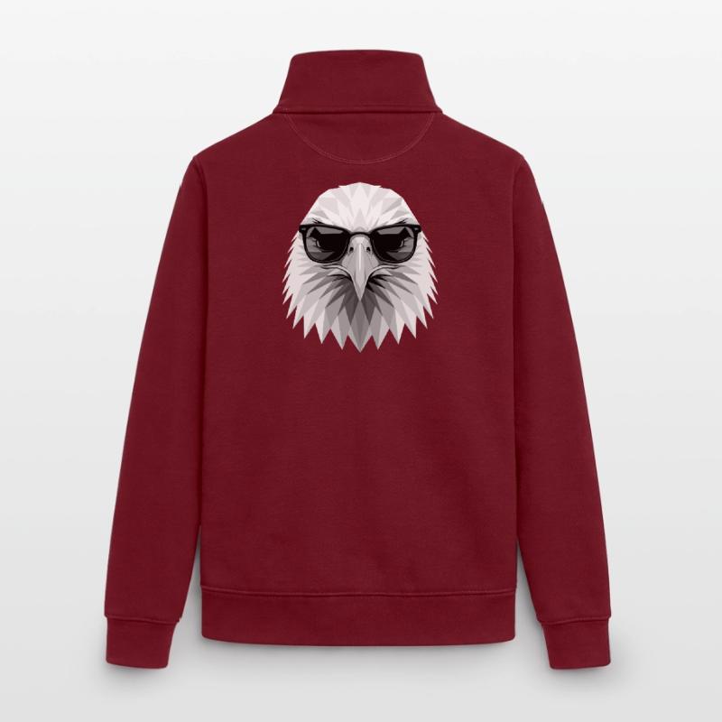 Eagle Bald Eagle Golden Eagle White-tailed Eagle Unisex Organic Zip Sweatshirt by Stanley/Stella