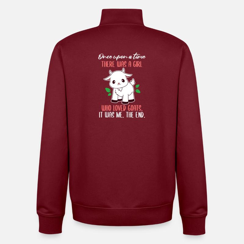 Conte d’amour de chèvre - Sweat zippé unisexe en coton bio Stanley/Stella - bordeaux