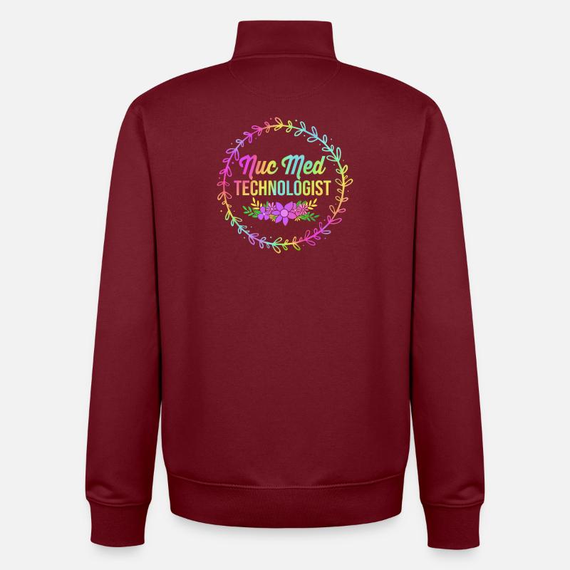 X-ray technician - Unisex Organic Zip Sweatshirt by Stanley/Stella - burgundy