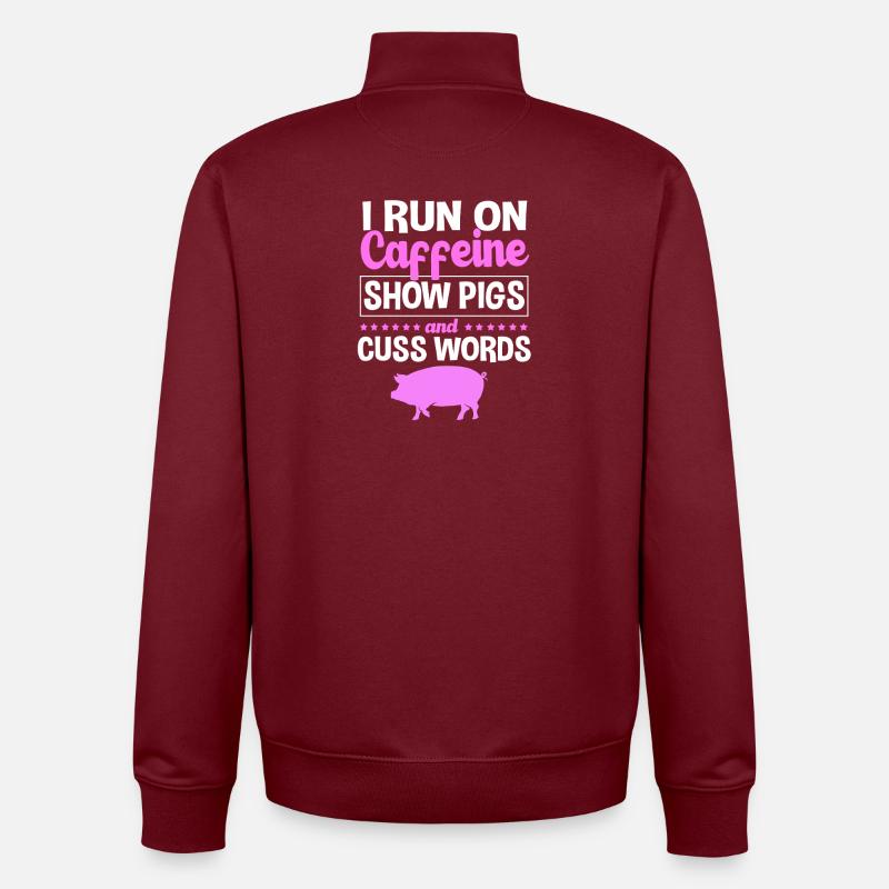 Éleveurs d’élevage - Sweat zippé unisexe en coton bio Stanley/Stella - bordeaux
