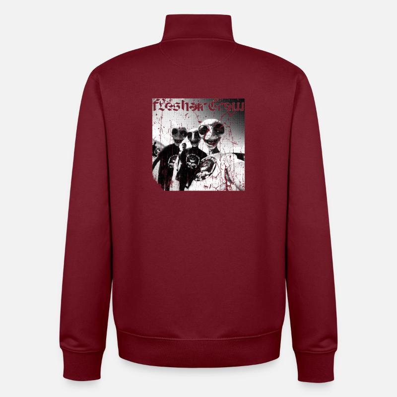 Fresh Shark Crew Graffiti - Unisex Organic Zip Sweatshirt by Stanley/Stella - burgundy