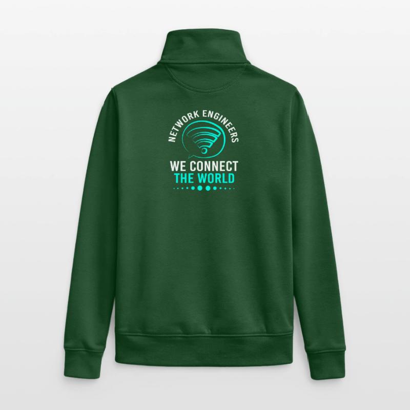 Network Engineer Programmer Computer Scientist Unisex Organic Zip Sweatshirt by Stanley/Stella