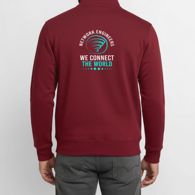 Network Engineer Programmer Computer Scientist Unisex Organic Zip Sweatshirt by Stanley/Stella