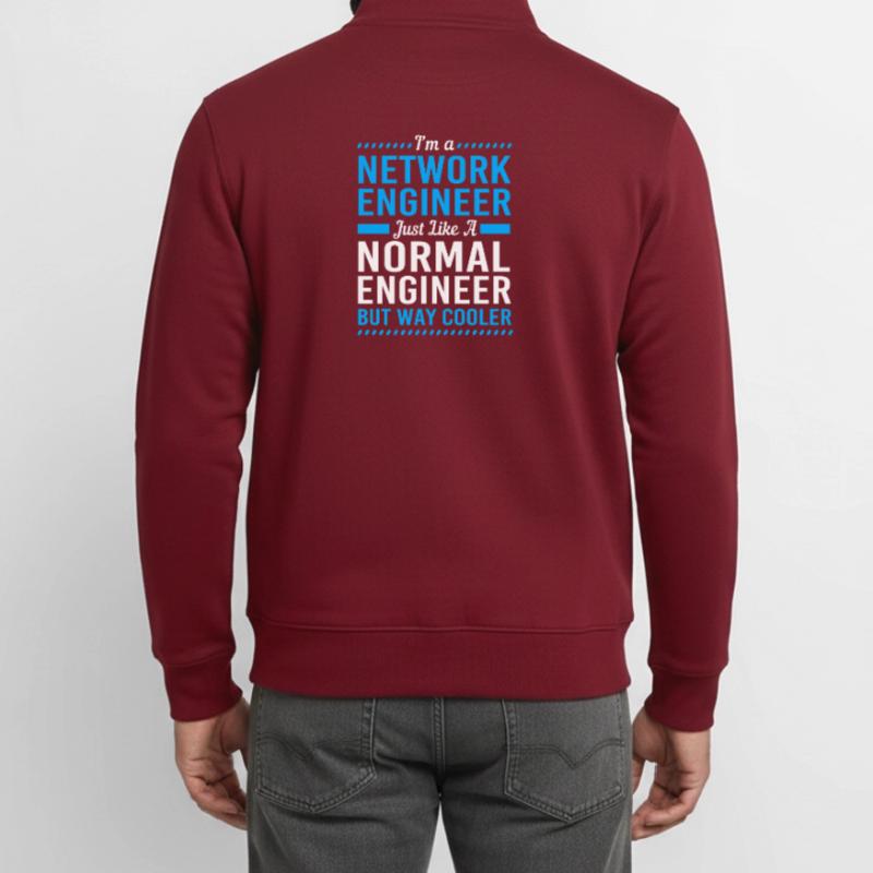 Netzwerk Informatiker Programmierer Admin Unisex Organic Zip Sweatshirt von Stanley/Stella