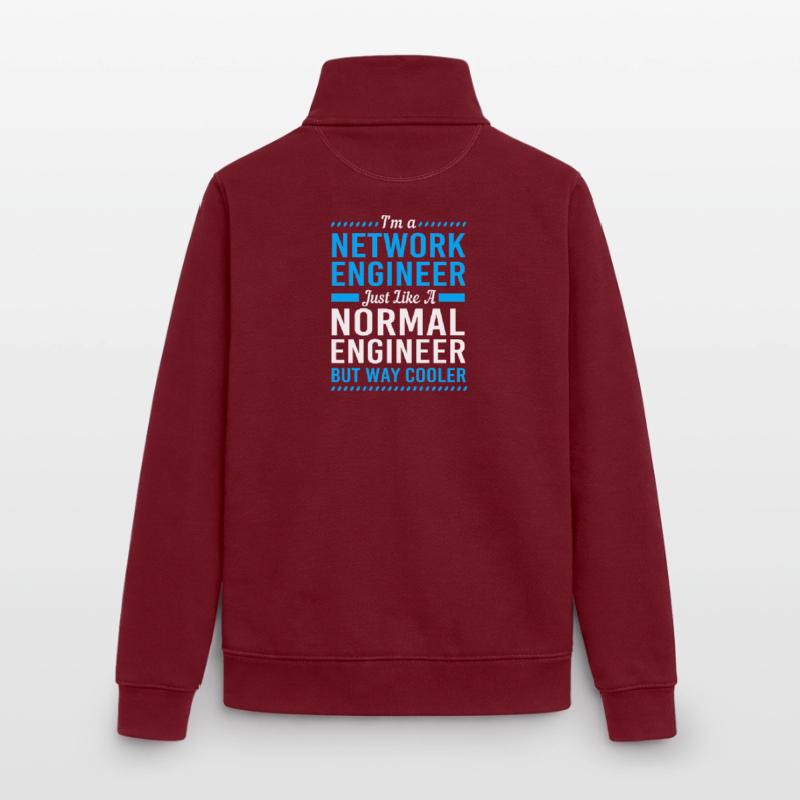 Network Computer Scientist Programmer Admin Unisex Organic Zip Sweatshirt by Stanley/Stella