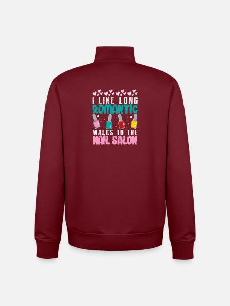 Nageldesigner Nageldesignerin Kosmetik Nagelstudio - Unisex Organic Zip Sweatshirt von Stanley/Stella - Burgunderrot