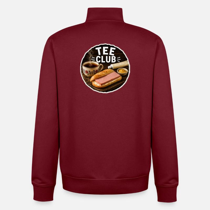 TEE CLUB - Unisex Organic Zip Sweatshirt von Stanley/Stella - Burgunderrot