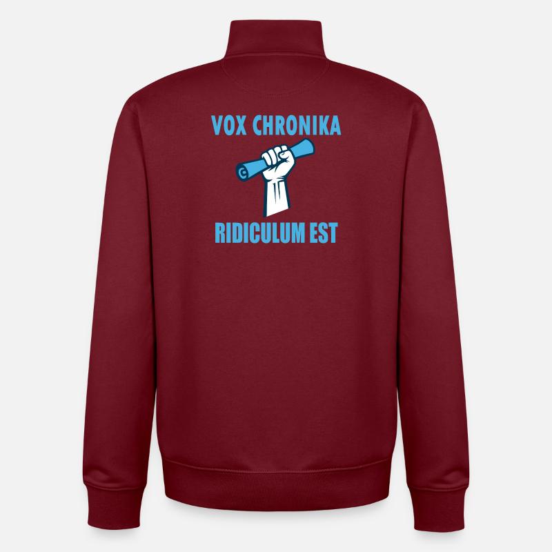 Chronika-Stimme: Faust und Megafon - Unisex Organic Zip Sweatshirt von Stanley/Stella - Burgunderrot