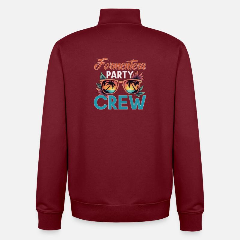 Formentera Crew - Unisex Organic Zip Sweatshirt von Stanley/Stella - Burgunderrot