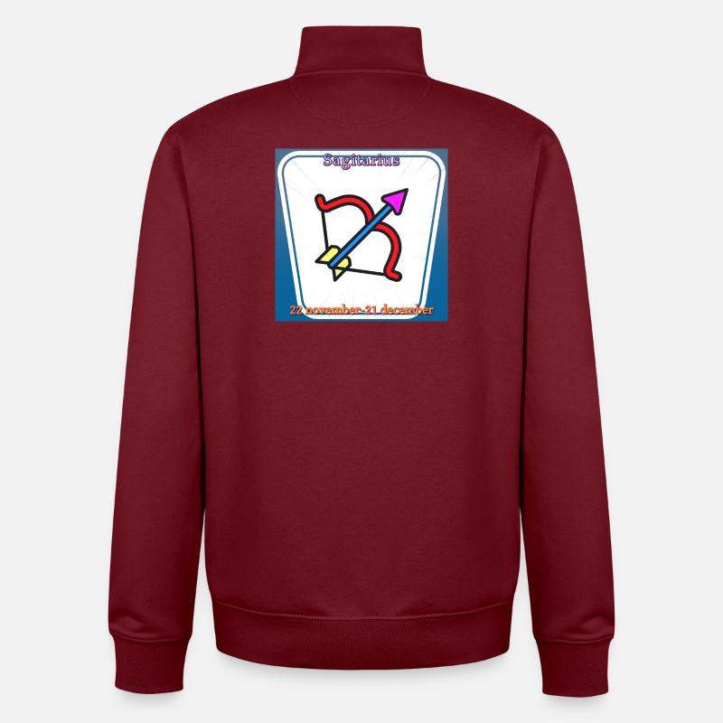Schütze - Unisex Organic Zip Sweatshirt von Stanley/Stella - Burgunderrot